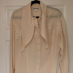 Vintage Cream Blouse